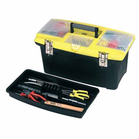 STANLEY ΕΡΓΑΛΕΙΟΘΗΚΗ JUMBO 16" ΜΕ 2 ΣΥΡΤΑΡΩΤΕΣ ΤΑΜΠΑΚΙΕΡΕΣ & ΔΙΣΚΟ (1-92-905)