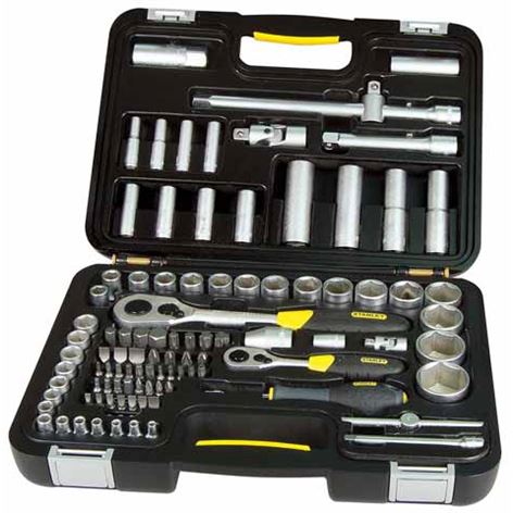 1/4" ΚΑΙ 1/2" ΣΕΤ ΚΑΡΥΔΑΚΙΑ 96 ΤΕΜ – 6ΓΩΝΑ  STANLEY(1-94-668)