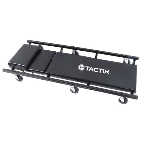 TACTIX- Ξαπλώστρα Συνεργείου με Μαξιλάρι και Ροδάκια #385006R