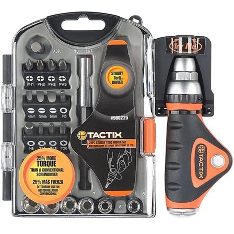 TACTIX- Set Κατσαβίδι Mini με καστάνια (900225)