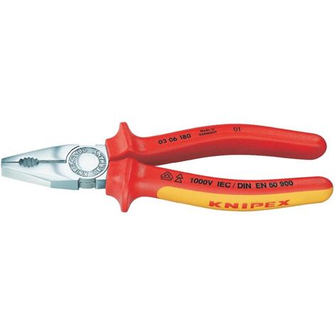 KNIPEX- Πένσα με 1000volt Μόνωση Νο180mm (0306180)