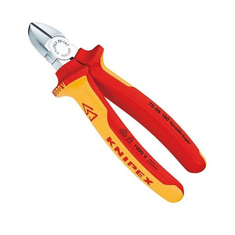 KNIPEX- Πλαγιοκόφτης με 1000volt. Μόνωση Νο160mm (7006160)