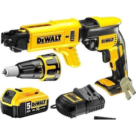 DEWALT Κατσαβίδι Γυψοσανιδας Αυτοτροφοδοτούμενο 18V (1x5.0Ah) (DCF620P1K)