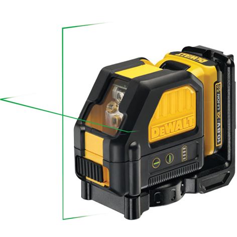 DEWALT Λέιζερ Αυτοαλφ/νο Προβολής Σταυρού Πράσινης Δέσμης (DCE088D1G)