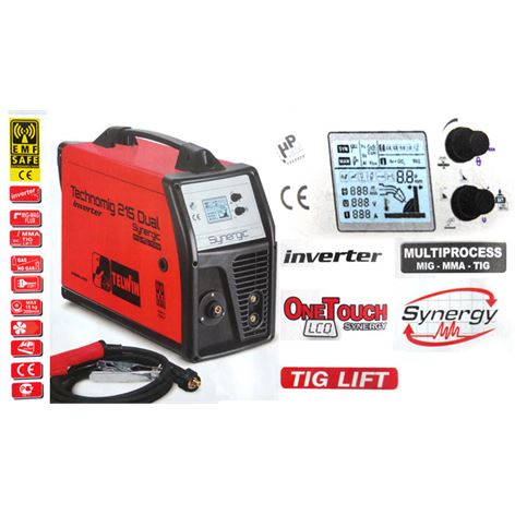 TELWIN TECHNOMIG 215 DUAL SYNERGIC 3ΣΕ1 220A (816053)+12 ΑΤΟΚΕΣ ΔΟΣΕΙΣ