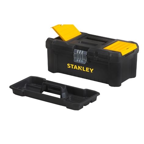STANLEY - ΕΡΓΑΛΕΙΟΘΗΚΗ ΠΛΑΣΤΙΚΗ 12,5¨ ESSENSIAL ΜΕ ΜΕΤΑΛΛΙΚΑ ΚΟΥΜΠΩΜΑΤΑ STST1-75515