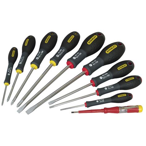 STANLEY Σέτ Κατσαβίδια 10Τεμ. FatMax Ισια/Σταυρού/Δοκιμαστικό (0-65-439)