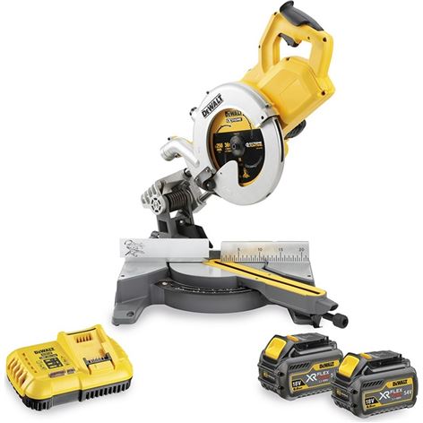 DEWALT 54V XR FLEXVOLT ΣΥΡΟΜΕΝΟ ΦΑΛΤΣΟΠΡΙΟΝΟ 250MM ΜΕ 2 ΜΠΑΤΑΡΙΕΣ 54V 6.0AH (DCS778T2)