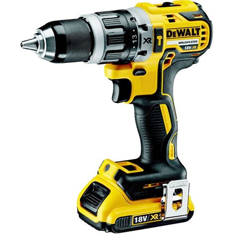 DEWALT ΕΠΑΝΑΦΟΡΤΙΖΟΜΕΝΟ 18V ΔΡΑΠΑΝΟΚΑΤΣΑΒΙΔΟ ΜΕ 2 ΜΠΑΤΑΡΙΕΣ 2.0AH (DCD796D2)