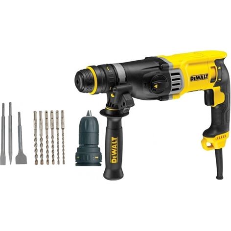 DEWALT Πιστολέτο SDS-PLUS 3 Λειτ. Με Συμπλέκτη Ασφαλείας 28MM Σε Εργαλ. & Εξαρτ.(D25144K1)