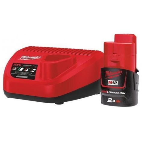 MILWAUKEE M12 NRG-201 Σετ Μπαταρία και Φορτιστής 2.0Ah (4933451900)