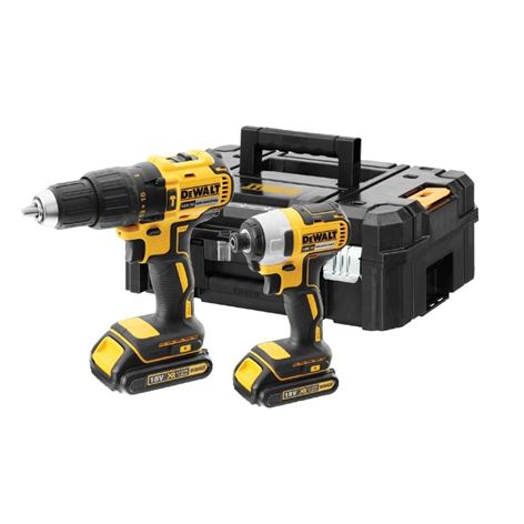 DEWALT - DCK2060D2T 18V XR LI-ION ΣΕΤ ΠΑΛΜΙΚΌ ΚΑΤΣΑΒΊΔΙ + ΚΡΟΥΣΤΙΚΌ ΔΡΑΠ/ΒΙΔΟ ΣΕ ΕΡΓΑΛΕΙΟΘΗΚΗ T-STAC