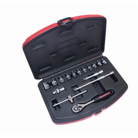 BENMAN καρυδακια σετ 16 τμχ 1/4'' (70240)