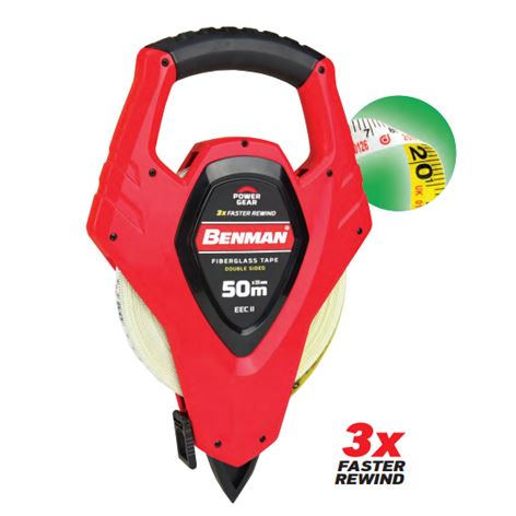BENMAN -  ΜΕΤΡΟΤΑΙΝΙΑ ΜΗΧΑΝΙΚΩΝ FIBERGLASS 50m x 15mm (70794)