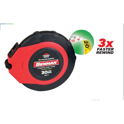 BENMAN - ΜΕΤΡΟΤΑΙΝΙΑ FIBERGLASS 30m x 15mm (70649)