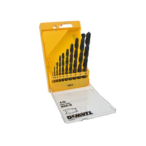 DEWALT ΣΕΤ 10 ΤΕΜ. ΤΡΥΠΑΝΙΑ ΜΕΤΑΛΛΟΥ HSS-R (DT5911)