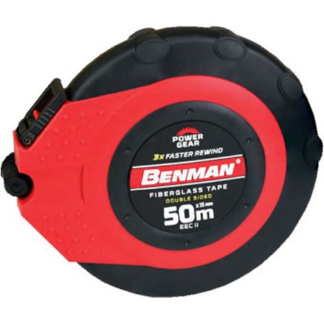 BENMAN - ΜΕΤΡΟΤΑΙΝΙΑ FIBERGLASS 50m x 15mm (70650)