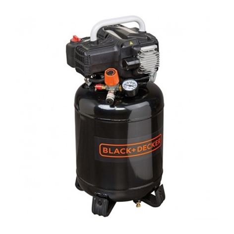 BLACK & DECKER Αεροσυμπιεστής Κάθετος Χωρίς Λάδι 24Lt BD 195