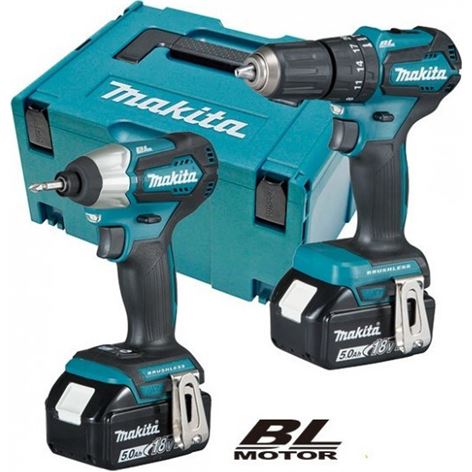 MAKITA ΚΡ.ΔΡΑΠ/ΒΙΔΟ DHP483(18V)+ΠΑΛΜ. ΚΑΤΣ. DTD155(18V)+3xLI-ION 18V/3.0AH(DLX2221TJ)