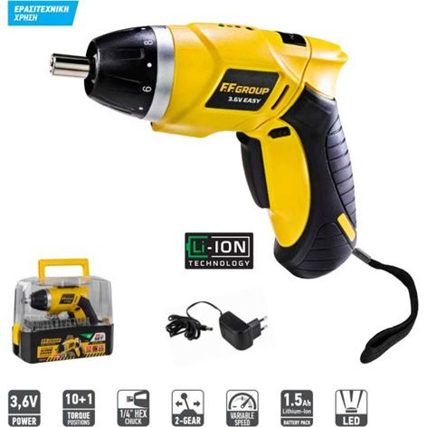 Κατσαβίδι Μπαταρίας FF Group CSC 3.6V EASY (41312)