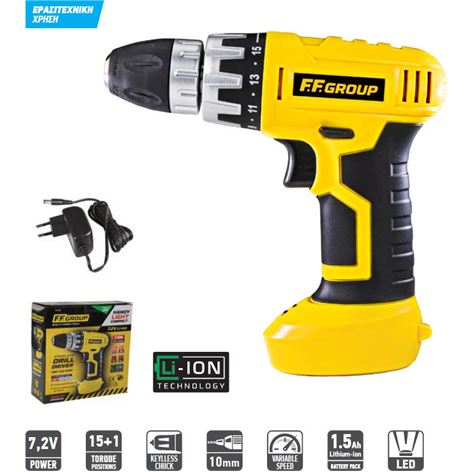 Δραπανοκατσάβιδο FF Group CDD 7.2V EASY (41313)