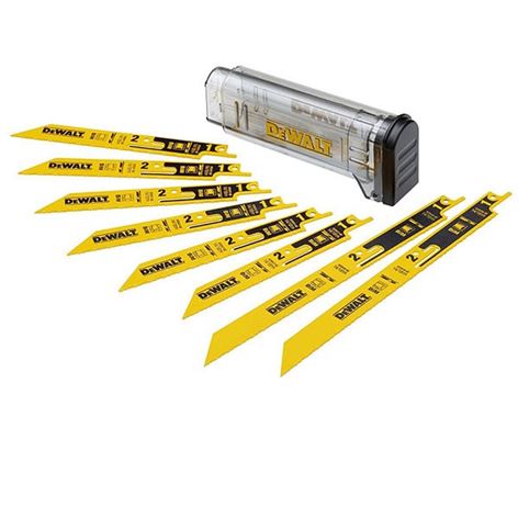 DEWALT ΣΕΤ 8 ΤΕΜ. BiMETAL ΛΑΜΕΣ ΣΕΓΑΣ ΔΙΠΛΕΣ 14/18 TPI ΣΕ ΚΑΣΕΤΙΝΑ (DT2446)