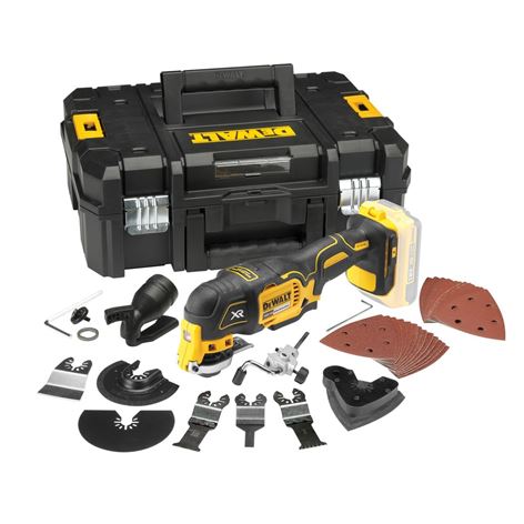 DEWALT Πολυεργαλείο 18V Lithium (χωρίς φορτιστή και μπαταρία) με 37 Εξαρτήματα σε βαλίτσα (DCS355NT