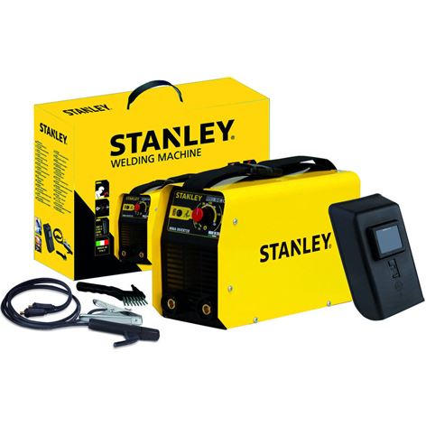 ΗΛΕΚΤΡΟΚΟΛΛΗΣΗ STANLEY INVERTER 160A ΜΕ ΜΑΣΚΑ ΚΑΙ ΤΣΙΜΠΙΔΑ WD160IC1 61437