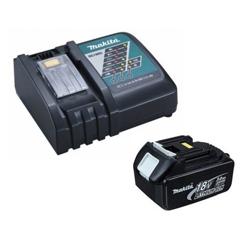 MAKITA BATTERY KIT 18V 3AH LI-ION + CHARGER DC18RC 191A24-4