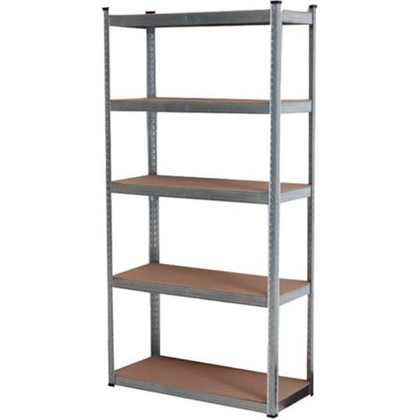BORMANN Ραφιέρα γαλβανιζέ με 5 ράφια MDF BSR2100 023357