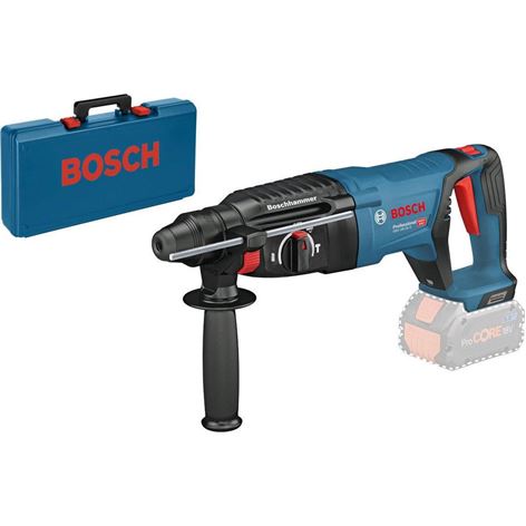 Bosch GBH 18V-26 D Professional Περιστροφικό Πιστολέτο Μπαταρίας Solo & Κασετίνα & Πανί Μηχανής 0611