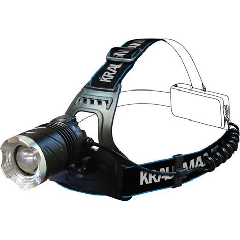Krausmann LT40140 Επαναφορτιζόμενος φακός κεφαλής LED αδιάβροχος