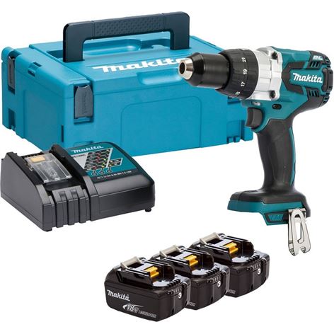 MAKITA Κρουστικό Δραπ/δο 18V BL Motor σε Θήκη Μεταφοράς (3x5.0Ah) DHP481RT3J