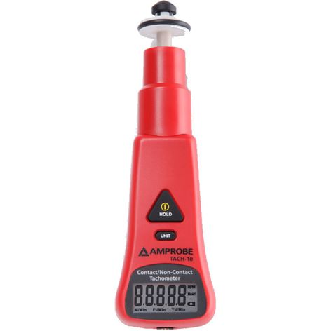 Amprobe TACH-10 Contact and Non-Contact Tachometer