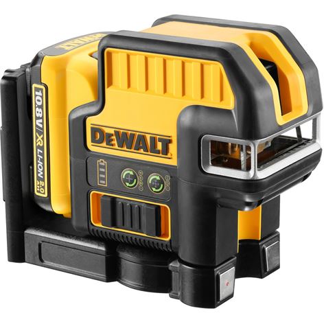 DEWALT 10.8V ΑΥΤΟΡΥΘΜΙΖΟΜΕΝΟ ΛΕΪΖΕΡ ΣΤΑΥΡΟΥ & 5 ΣΗΜΕΙΩΝ ΚΟΚΚΙΝΗΣ ΠΡΟΒΟΛΗΣ DCE0825D1R