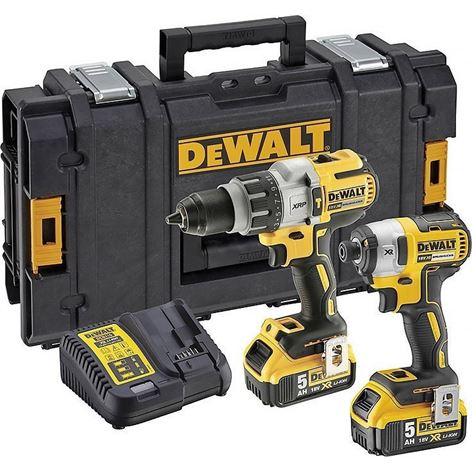 DEWALT BRUSHLESS ΔΡΑΠ/ΔΟ KΡΟΥΣΤΙΚΟ 18V (DCD996) ΚΑΙ ΠΑΛΜΙΚΟ KΑΤΣΑΒΙΔΙ 18V (DCF887) 2X5.0AH (DCK276P2