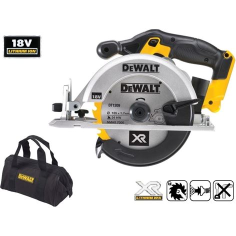 DEWALT Δισκοπρίονο 18V XR Li-Ion (χωρίς φορτιστή και μπαταρία) (DCS391N)