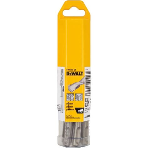DEWALT DT60302 ΣΕΤ 6 ΤΕΜ. ΤΡΥΠΑΝΙΑ ΔΟΜΙΚΩΝ ΥΛΙΚΩΝ SDS-PLUS FITMENT