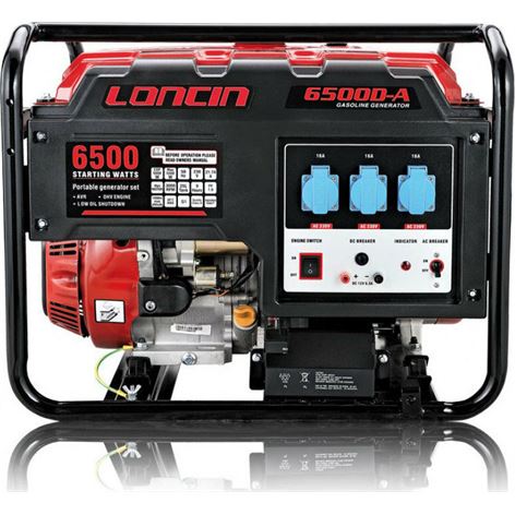 ΒΕΝΖΙΝΟΚΙΝΗΤΗ ΜΟΝΟΦΑΣΙΚΗ ΓΕΝΝΗΤΡΙΑ LONCIN LC 6500DA ΣΕ 12 ΑΤΟΚΕΣ ΔΟΣΕΙΣΑΤΟΚΕΣ ΔΟΣΕΙΣ