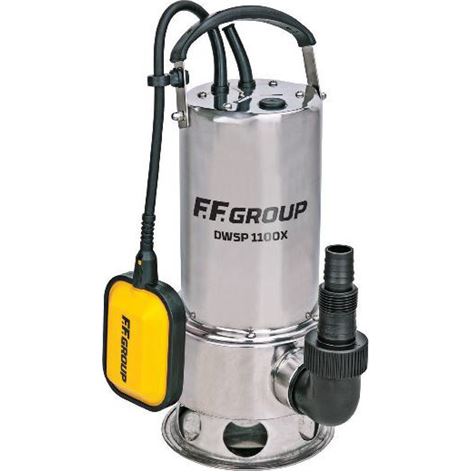 FF GROUP DWSP 750X ΑΝΤΛΙΑ ΥΠΟΒΡΥΧΙΑ ΑΚΑΘΑΡΤΩΝ ΥΔΑΤΩΝ ΑΝΟΞΕΙΔΩΤΗ ΜΕ ΦΛΟΤΕΡ 750W (43480)
