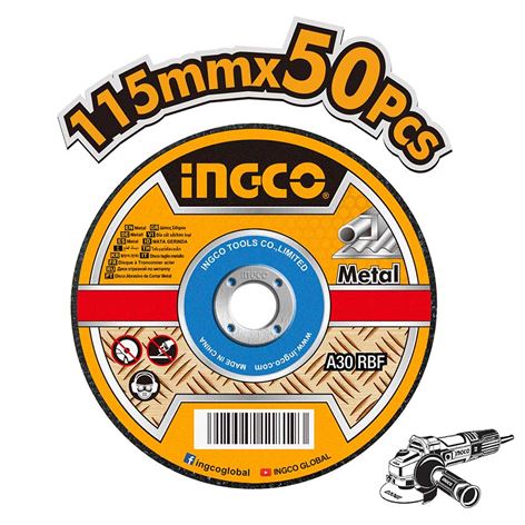 INGCO ΔΙΣΚΟΙ ΚΟΠΗΣ ΣΙΔΗΡΟΥ 50 ΤΕΜ / ΚΟΥΤΙ Φ 115MM (MCD1211550)