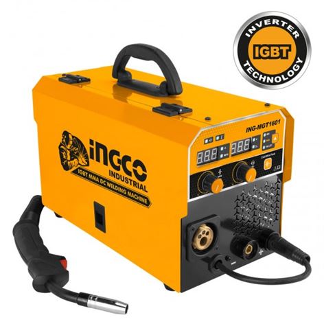 INGCO ΗΛΕΚΤΡΟΚΟΛΛΗΣΗ INVERTER 160Α ΣΥΡΜΑΤΟΣ ΜΕ ΑΕΡΙΟ ΚΑΙ ΧΩΡΙΣ (ΑΕΡΙΟ MGT1601)