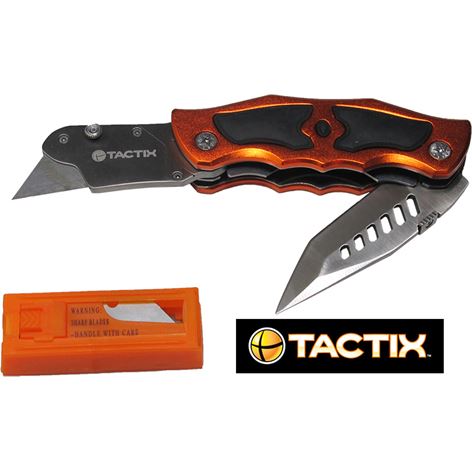 Tactix - σουγιάς διπλός & μαχαίρι γενικής χρήσεως INOX 475226