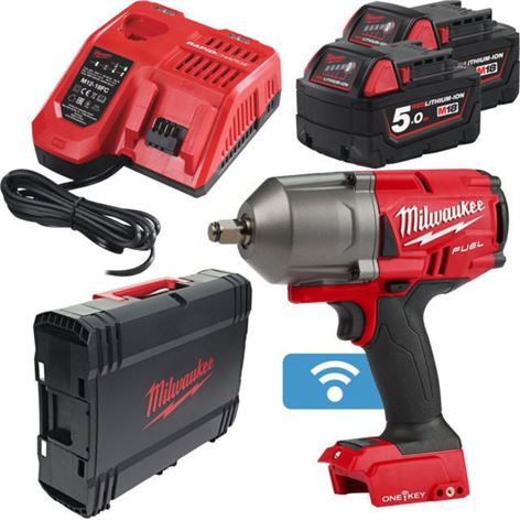 MILWAUKEE M18 ONEFHIWP12-502X 1/2 ΜΠΟΥΛ/ΔΟ ΥΨΗΛΗΣ ΡΟΠΗΣ ΜΕ ΔΑΚΤΥΛΙΟ ΤΡΙΒΗΣ ΜΕ 2 ΜΠΑΤΑΡΙΕΣ 5.0Ah