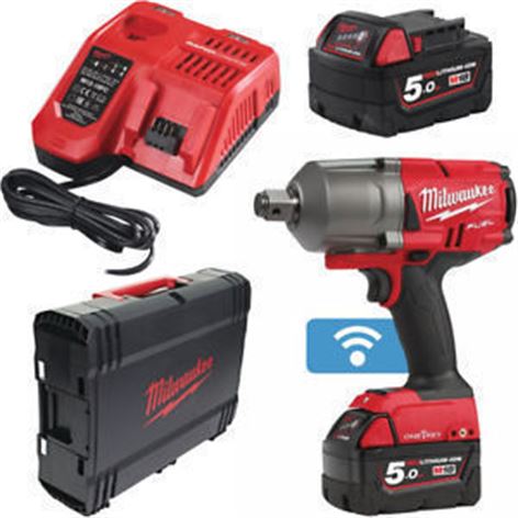 MILWAUKEE M18 ONEFHIWF34-502X ΜΠΟΥΛΟΝΟΚΛΕΙΔΟ 18V 2x5Ah ΜΕ ΥΠΟΔΟΧΗ 3/4" (4933459730)+6 ΑΤΟΚΕΣ ΔΟΣΕΙΣ