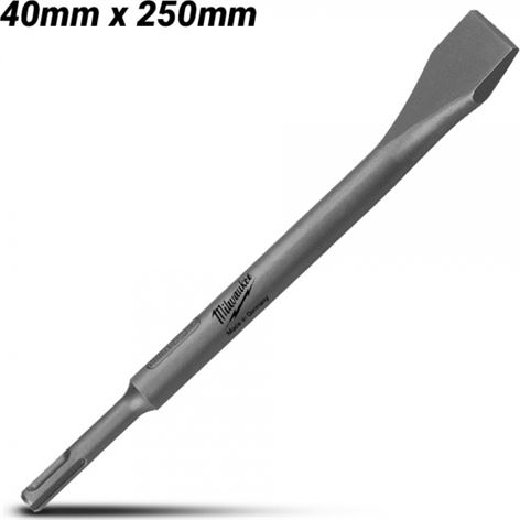 MILWAUKEE ΠΛΑΤΥΚΑΛΕΜΟ ΚΥΡΤΟ ΜΕ ΥΠΟΔΟΧΗ SDS Plus 40x250mm (4932353424)
