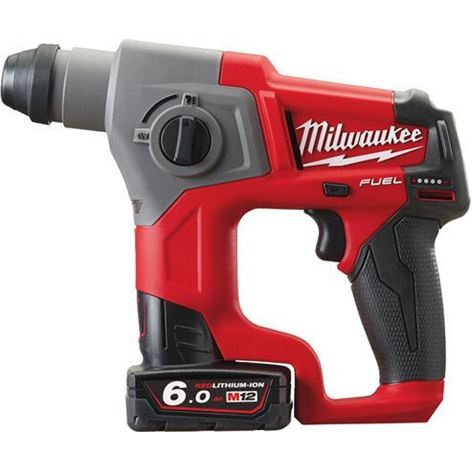 Milwaukee M12 CH-602X ΠΕΡΙΣΤΡΟΦΙΚΟ ΚΡΟΥΣΤΙΚΟ ΠΙΣΤΟΛΕΤΟ SDS-PLUS 2x6.0Ah (4933451510)+6 ΑΤΟΚΕΣ ΔΟΣΕΙΣ