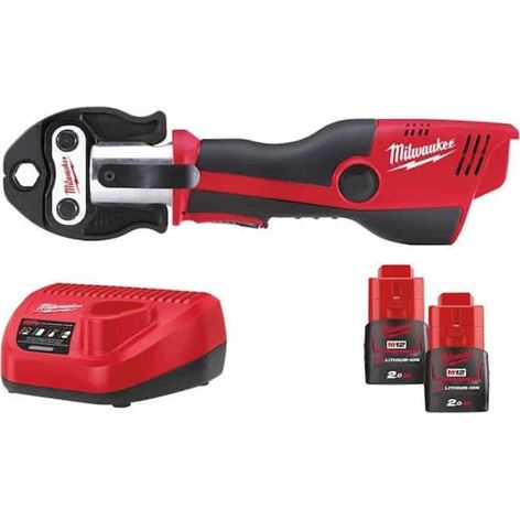 MILWAUKEE M12 HPT-202C M12TM ΥΔΡΑΥΛΙΚΗ ΠΡΕΣΣΑ 2x2.0Ah (4933443085)+6 ΑΤΟΚΕΣ ΔΟΣΕΙΣ