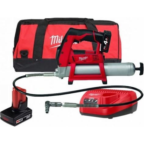 MILWAUKEE M12 GG-401B ΓΡΑΣΑΔΟΡΟΣ 1x4.0Ah (4933441675)+3 ΑΤΟΚΕΣ ΔΟΣΕΙΣ