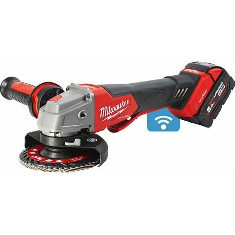 MILWAUKEE - M18 FUEL™ ONE-KEY™ ONEFSAG125XPDB-502X ΓΩΝΙΑΚΟΣ ΤΡΟΧΟΣ 125mm 2x 5.0Ah (4933478435)